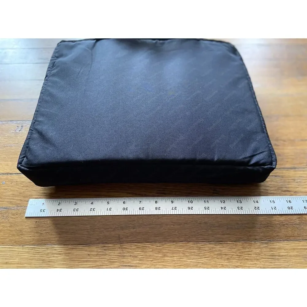 BROOKSTONE Black Nylon Padded Laptop Bag sz OS